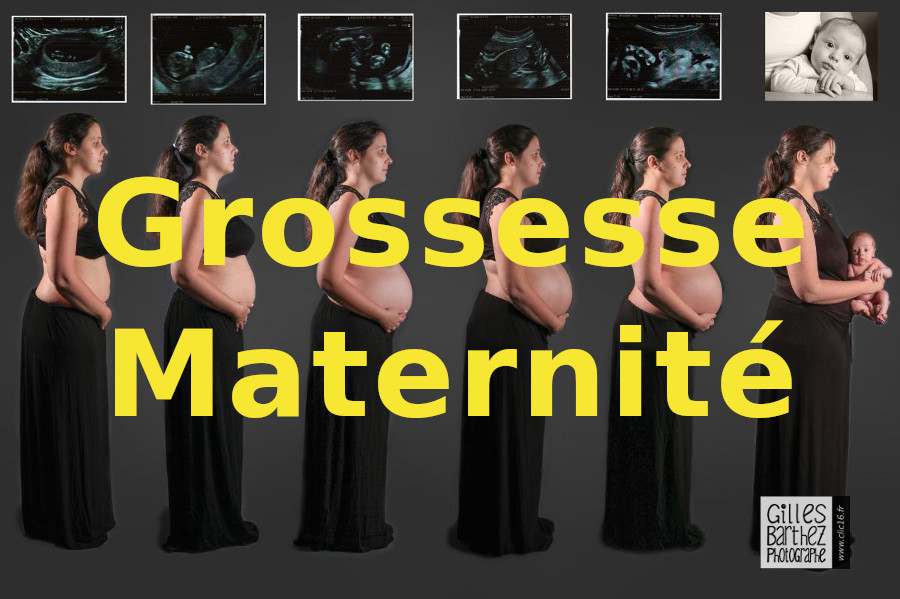 Photos de suivi grossesse Gilles Barthez du studio CLIC16